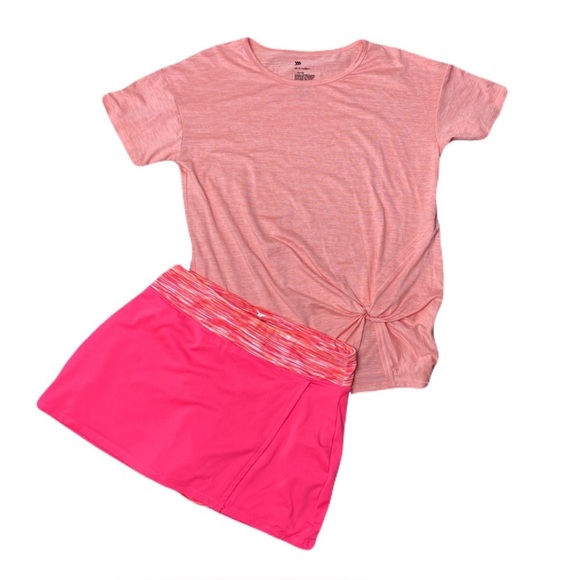 Lot of 4 Girl’s Large Outfits Size 10-12 T-Shirts Shorts Skort - Picture 7 of 16